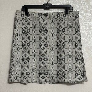 RipSkirt Hawaii Wrap Skirt Big Beach Grey Geometric Quick Dry Length 2 NWT L